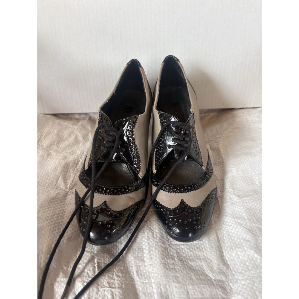 Connie Speakeasy Lace Up Heels Oxford Retro 1920s Twee Classic Flapper Women's 7